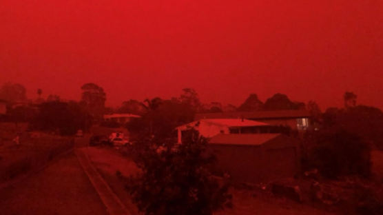 핏빛으로 물든 하늘…꺼지지 않는 호주 산불 "사상 최악의 날" 