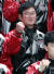 류중일 LG 감독이 8일 오후 서울 잠실야구장에서 열린 LG트윈스 신년하례식에서 파이팅을 외치고 있다. [뉴스1]