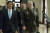 마크 에스퍼 미 국방장관(왼쪽)과 마크 밀리 미 합참의장(오른쪽)이 8일(현지시간) 미 의회에 이란 미사일 공격 사태를 보고하기 위해 도착했다. [AP=연합뉴스]