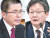 황교안 자유한국당 대표(왼쪽)와 유승민 새로운보수당 보수재건위원장(오른쪽). 임현동 기자, [뉴시스]