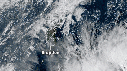 [영상]아산화황 日까지 갔다···위성에 찍힌 필리핀 화산 폭발