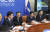 이해찬 더불어민주당 대표(왼쪽 둘째)가 20일 국회에서 열린 '2차 총선 공약 발표'에서 발언하고 있다. 임현동 기자