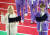 모모랜드 주이, 에이비식스 이대휘(오른쪽)가 16일 오전 인천 남동체육관에서 열린 ‘2020 설특집 아이돌스타 선수권대회(아육대)’ 녹화에 참석해 선서를 하고 있다. [뉴스1]