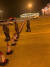 우한공항 톨게이트를 지키고 있는 군인들 모습. [사진 독자제공]