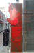 지난 2016년 11월 대구 중구 박근혜 전 대통령 생가터에 설치된 표지판에 누군가 붉은색 라커칠을 한 모습. [뉴시스]