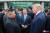 지난해 6월 진행된 남북미 판문점 회동에서 이야기를 나누는 문재인 대통령(가운데), 트럼프 미국 대통령(오른쪽), 김정은 위원장. [연합뉴스]