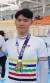 지난해 10월 아시아주니어트랙선수권대회에서 남자 단체추발에서 우승한 후 기념촬영 중인 엄세범 선수. [연합뉴스]