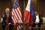 2017년 트럼프와 두테르테가 마닐라서 정상회담을 하고 있다. [EPA=연합뉴스]
