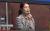2017년 4월 21일 고민정 당시 더불어민주당 대선캠프 대변인이 서울 광진구 어린이대공원 후문에서 문재인 후보 지지 연설을 하고 있다. [사진 유튜브 캡처]
