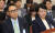 지난해 10월 국회 국정감사 증인 출석한 한성숙 네이버 대표(오른쪽)와 여민수 카카오 공동대표 [연합뉴스]