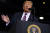 도널드 트럼프 미국 대통령이 지난 20일(현지시간) 미 콜로라도주 콜로라도 스프링스에서 열린 선거 집회에 참석해 연설하고 있다. [AP 연합뉴스]