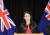 저신다 아던 뉴질랜드 총리가 지난해 12월 웰링턴에서 국무회의 후 기자회견을 하고 있는 모습. [신화통신=연합뉴스]