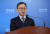 송재창 한국은행 금융통계팀장이 25일 2019년 4분기 가계신용 주요 내용을 설명하고 있다. 한국은행
