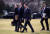 트럼프의 사위이자 백악관 선임고문인 재러드 쿠슈너(왼쪽에서 두번째), 존 매켄티 인사국장(맨 오른쪽). [EPA=연합뉴스]