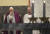 프란치스코 교황이 26일(현지시간) 로마 산타사비나 성당에서 재의 수요일 미사를 집전하던 기침을 하고 있다. [AP=연합뉴스]