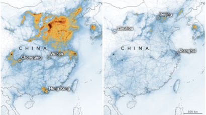 '코로나 타격' 중국 미세먼지, 우한부터 줄었다