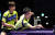 지난해 코리아오픈에 출전한 남자복식 이상수(오른쪽)-정영식 조가 경기하고 있다. [뉴스1]