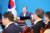 문재인 대통령이 9일 오후 청와대에서 수석·보좌관 회의를 주재하고 있다. 연합뉴스