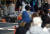 11일 오전 코로나19 확진자가 무더기로 발생한 서울 구로구 신도림동 코리아빌딩 앞 선별진료소에서 시민들이 검사를 위해 줄을 서 있다. [연합뉴스]