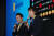 정봉주 전 의원(왼쪽)과 손혜원 무소속 의원이 지난 8일 서울 여의도 글래드호텔에서 열린 열린민주당 창당대회 토크쇼에서 발언하고 있다. 오종택 기자