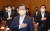 문재인 대통령이 24일 청와대에서 코로나19 관련 2차 비상경제회의에 앞서 국기에 경례하고 있다. 연합뉴스