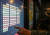 22일 서울 시내 한 영화관에 좌석간 거리 두기 시행으로 예매 화면에 한 줄씩 비워진 예매 가능 좌석이 표시되고 있다. [연합뉴스]