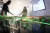 경북 포항 방사광가속기 과학관 관계자가 빛을 이용한 3, 4세대 방사광가속기 작동 원리를 듣고 있다. [중앙포토]