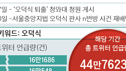 [단독] 조국 판사의 76배···'n번방' 판사 오덕식 트위터 난타