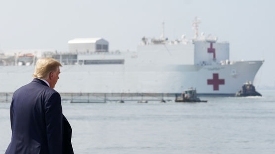 '바다위 종합병원' 美해군 병원선 두척 투입···뉴욕·LA항 급파