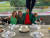 가족들과 마스터스 챔피언 만찬을 함께 한 타이거 우즈. 왼쪽부터 연인 에리커 허먼, 딸 샘, 우즈, 아들 찰리. [사진 우즈 트위터]