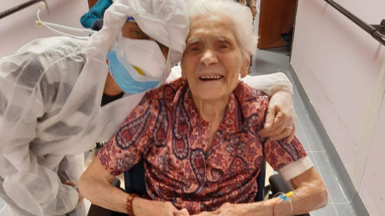 103세 할머니, 코로나 이겼다
