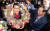 제21대 총선 인천 동구미추홀을 무소속 윤상현 후보가 당선이 확실시된다는 개표방송을 본 뒤 지지자들에게 축하받고 있다. [연합뉴스]