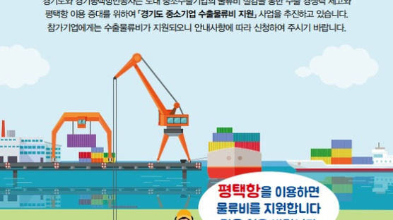 경기도·경기평택항만公, 도내 중소수출기업 물류비 지원 시작