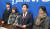 무소속 이용호 국회의원이 지난 2월 17일 전북도의회 브리핑룸에서 남원·임실·순창 출마를 선언하고 있다. [뉴스1]