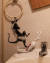 지난 16일(현지시간) 영국 화가 뱅크시가 공개한 화장실에 그려진 그래피티. [사진 뱅크시 인스타그램]