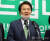 정동영 민생당 전주병 국회의원 후보가 16일 전북도의회에서 기자회견을 갖고 낙선 인사를 하고 있다. 연합뉴스