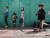지난달 19일 오후 대구시 중구 대봉동 김광석길에서 마스크를 쓴 아이가 킥보드를 타고 있다. 연합뉴스