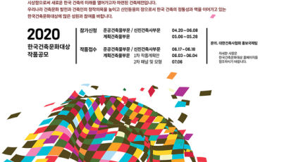2020 한국건축문화대상 작품공모