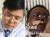우한중심병원 비뇨기과 의사 시절 진료 중인 후웨이펑의 모습(위)과 코로나19에 감염돼 얼굴이 시커멓게 변해 중환자실에 입원해 있는 모습(아래). [중국 베이징TV 캡쳐]