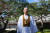 전산 종법사가 전북 익산의 원불교 총부에서 소태산 대종사가 머물며 생활했던 종법실 앞을 거닐고 있다. 