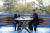 문재인 대통령과 김정은 국무위원장이 지난 2018년 4월 27일 판문점 정상회담 도중 도보다리 위에서 담소를 나누고 있다. [중앙포토]