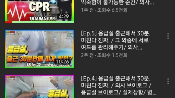 적나라한 '응급실 유튜브' 공개한 대학병원 교수…윤리위서 진상 조사