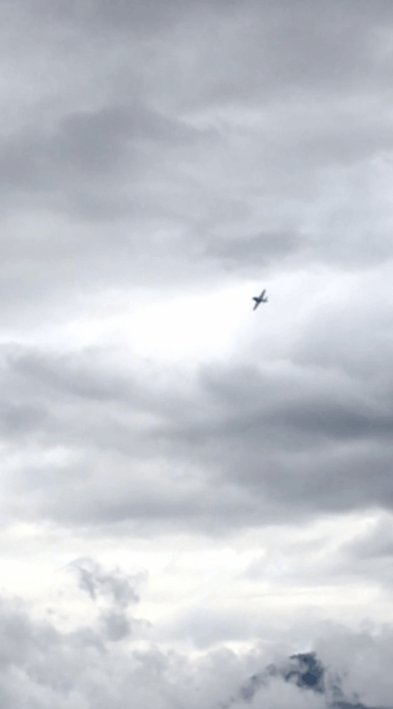 캐나다 공군 특수비행팀 스노우버드가 17일(현지시간) 브리티시컬럼비아주 캠루프스에서 코로나19와 분투하고 있는 국민들을 응원하기 위한 비행을 선보이던 중 추락했다. [AP=연합뉴스]