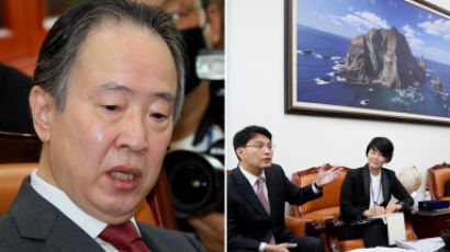 윤상현, 독도 사진 가리키며 “한국땅”에…일본 대사 보인 반응
