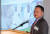조셉 킴 이노비오 대표가 20일 오전 서울 중구 롯데호텔에서 열린 '바이오 리더스클럽 2020'에서 '신종 감염병 치료제 개발 전략'을 주제로 발표하고 있다. 뉴스1