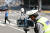 민식이법'으로 불리는 '도로교통법 일부개정법률안(도로교통법 개정안)'이 시행된 지난 3월 25일 오후 대전시 서구 둔산동 어린이보호구역 내 도로에서 경찰이 단속을 하고 있다.