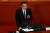 리커창 중국 총리가 22일 중국 베이징 인민대회당에서 열린 전국인민대표대회에서 정부 업무보고를 하고 있다. [로이터=연합]