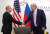 도널드 트럼프 미국 대통령(오른쪽)과 블라디미르 푸틴 러시아 대통령이 2019년 6월 일본 오사카에서 열린 G20 정상회의 중 양자회담을 열기에 앞서 악수하고 있다. [로이터=연합뉴스]