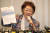 일본군 위안부 피해자 이용수(92) 할머니가 25일 오후 대구 수성구 만촌동 인터불고 호텔에서 기자회견을 하고 있다. 연합뉴스.