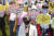 27일 종로구 주한일본대사관 앞에서 열린 '일본군 위안부 피해자 문제해결을 위한 정기 수요시위'에서 이나영 정의기억연대 이사장이 발언을 하고 있다. 연합뉴스